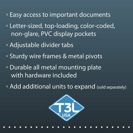 Tarifold Desktop Reference Starter Set with Display Pockets, 20 Pockets TFID292